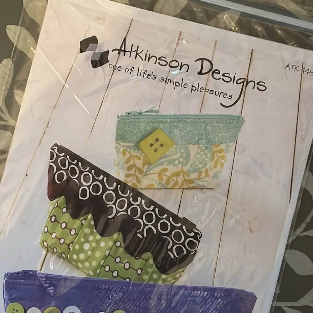 Atkinson Designs Zippy Strippy Bag Patterns for Sewing